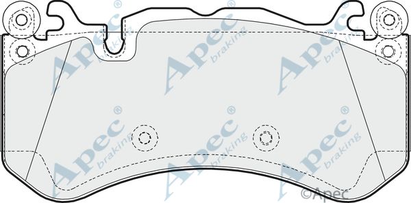 APEC BRAKING stabdžių trinkelių rinkinys, diskinis stabdys PAD1616